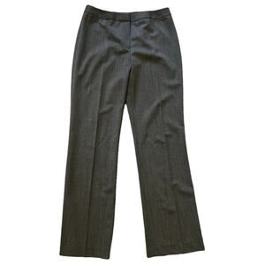 Lafayette 148 NY Gray Wool Straight Leg Dress Pants - 10